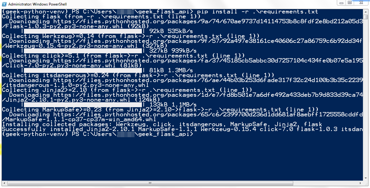 How To Create A Flask / API Project In Windows aster.cloud