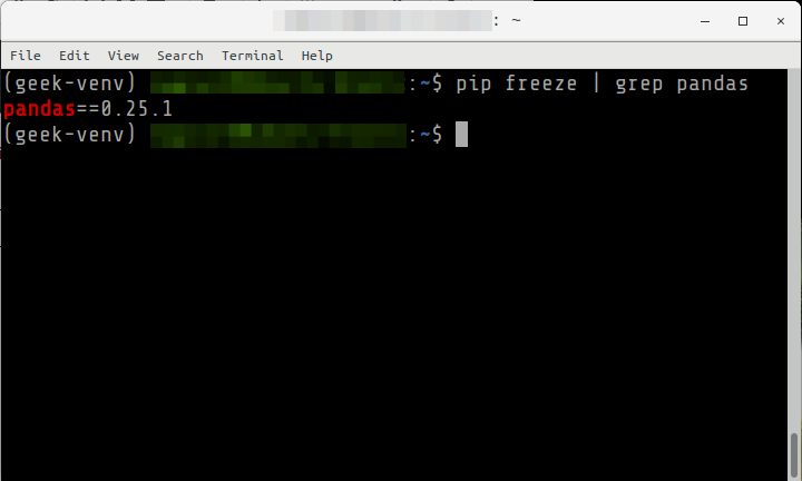 install pandas