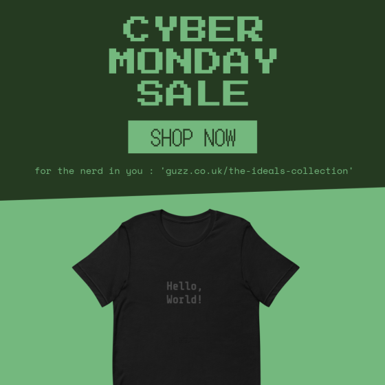 Cyber Monday Sale. Guzz. Ideals collection.